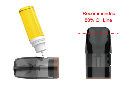E Liquid Thick Oil Vape Pod Cartridges 2ML