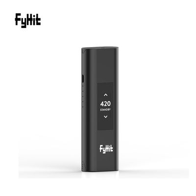 2 em 1 atomizador feito sob encomenda seco esperto do logotipo de Herb Vaporizer Black Vaporizer With